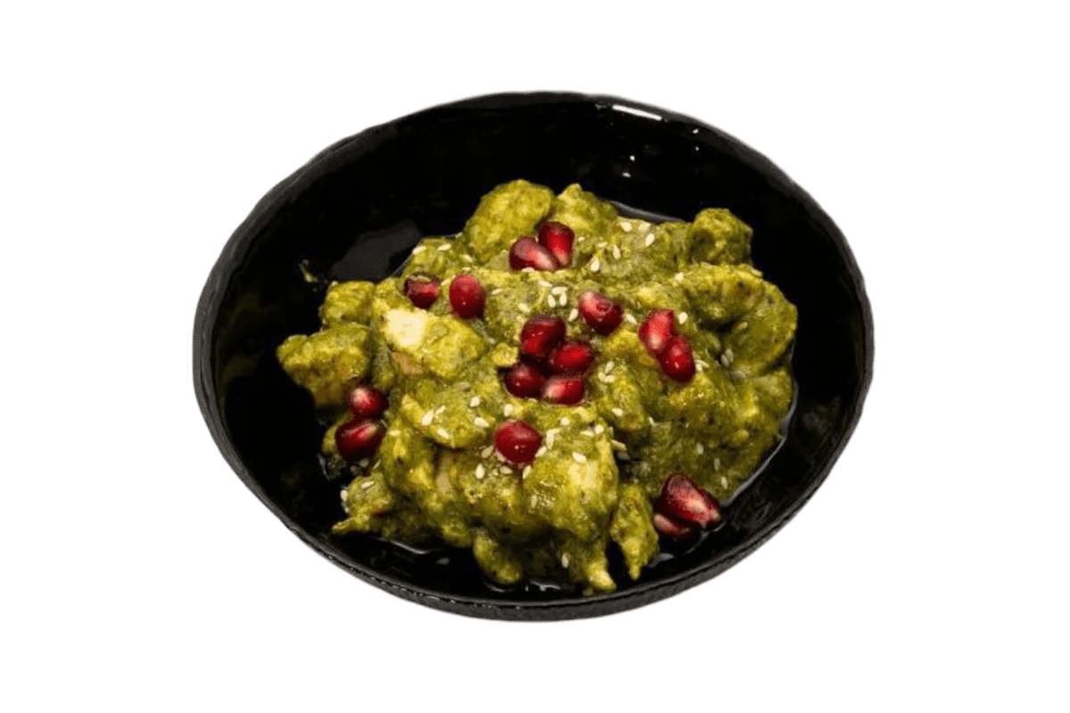 Ras asfour de pui cu sos pesto