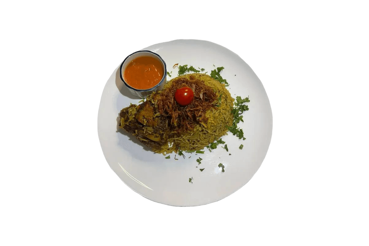 Orez biryani cu carne de pui